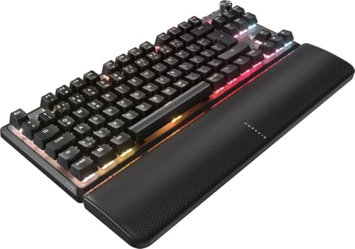 Tastiera meccanica meccanica magnetica cablata K70 PRO TKL RGB - interruttori regolabili MGX Hyperdrive pre-lubrificati - effetto lobby a sgancio rapido 8000 Hz - Qwertz - Nero - Tastiera gaming - Immagine 1
