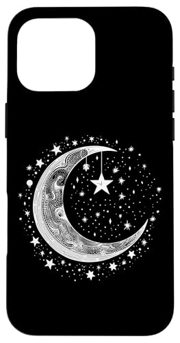 Galaxy Night Sky Moon Lunar Stars Love X}zP[X iPhone 16 Pro Max p