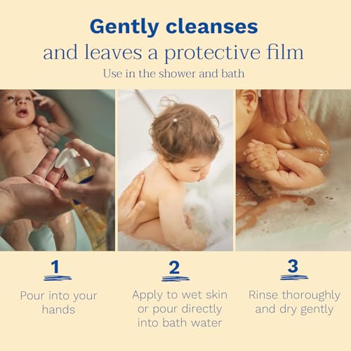 Mustela - Huile Lavante Bébé - Soin Doux et Nourrissant pour Peau Sèche, Corps, Visage et Cheveux - 98% d'ingrédients d'origine naturelle - Nettoie, Apaise et Protège la Peau Sensible