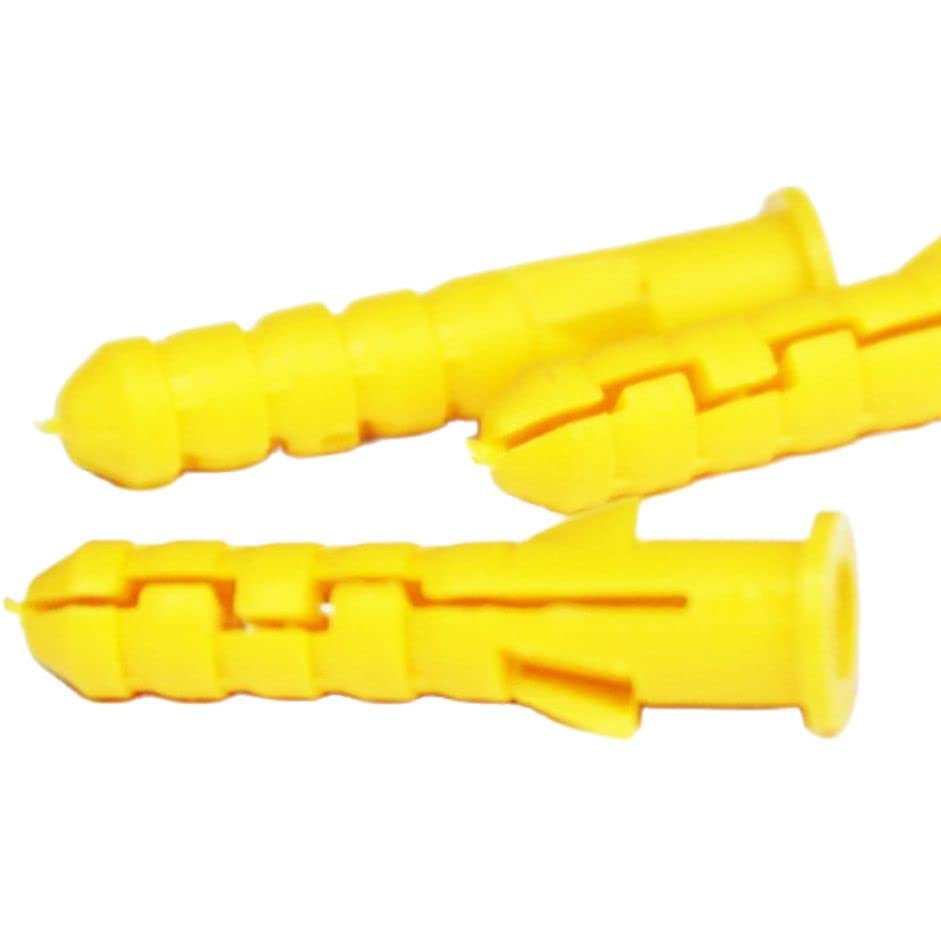 8x40mm Ribbed Plastic Anchor Wall Plastic Expansion Pipe Tube Wall Plugs Drywall Screw - (Specification: M8, Length: 800 PCS)