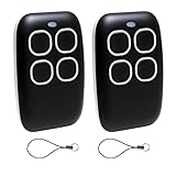 Mando a distancia universal para puerta de garaje 433 MHz, multifrecuencia, código variable y código fijo, mando a distancia universal 4 en 1, compatible con más de 90 marcas, IPX6 resistente Blanco