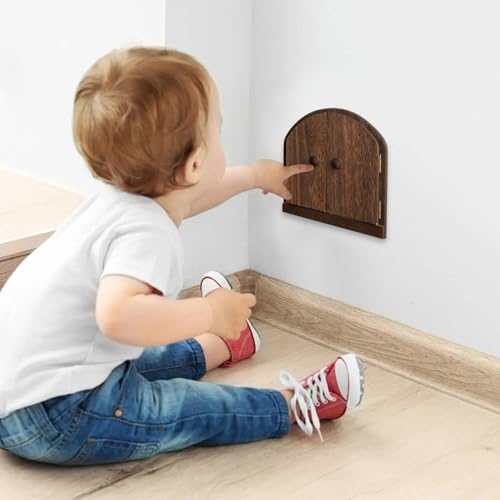 Tapa de enchufe infantil con diseño de puerta de hadas para proteger el hogar 4