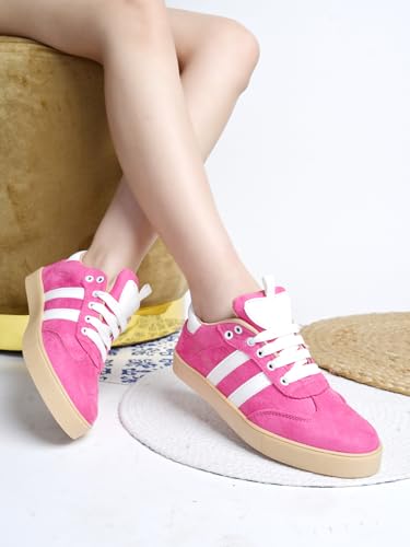 Image of Shoetopia Women's Casual Sneakers || Stylish Lace-Up Sports Shoes with Comfortable Sole || Lightweight Daily Footwear Walking & Running Shoes