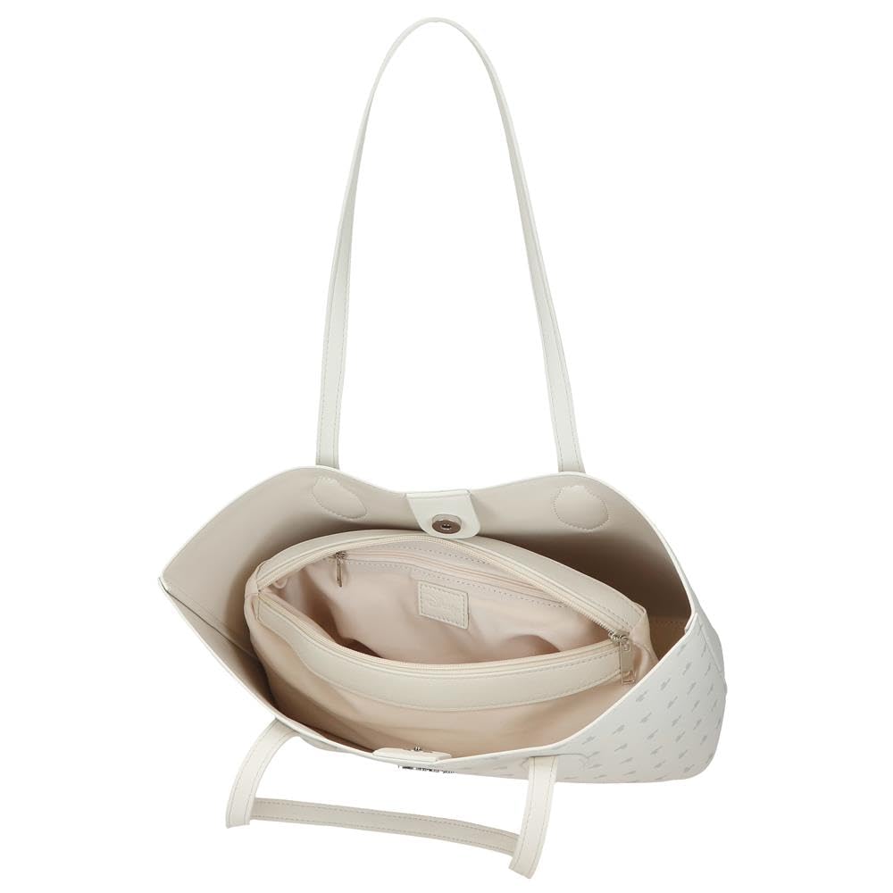 Joumma Disney Bowlogue Minnie Bolso Tote Beige 31x25,5x11,5 cm PU y Poliéster