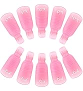 G2PLUS Gel Nail Remover Clips - 10 PCS Nail Polish Remover Finger Clips - Plastic Nail Soak Off C...