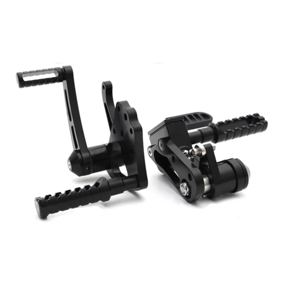 Commande avant 3" noire avec tringlerie rigide pour Fat Bob - 7