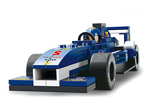 Sluban Klemmbausteine SL95212, Rennwagen (196 Teile) M38-B0351, Spielset, Klemmbausteine, Rennauto, mit Spielfigur, Car… – Bild 6