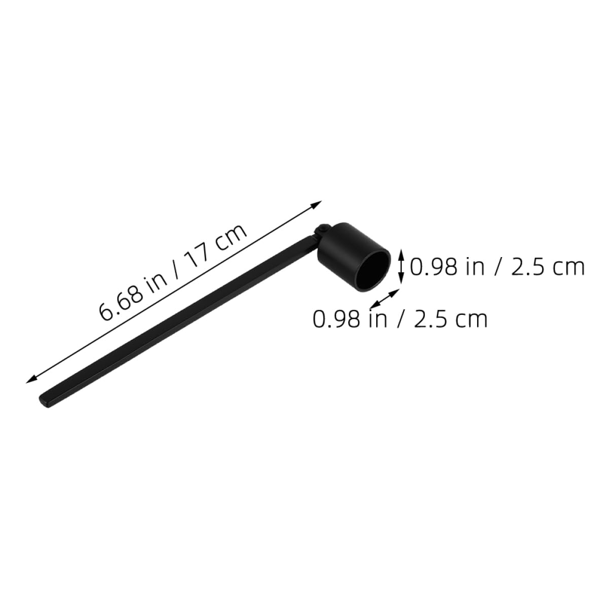 Cabilock 2pcs Antique Candle Snuffer Elegant Candle Extinguishers Handle for Safe and Decorative