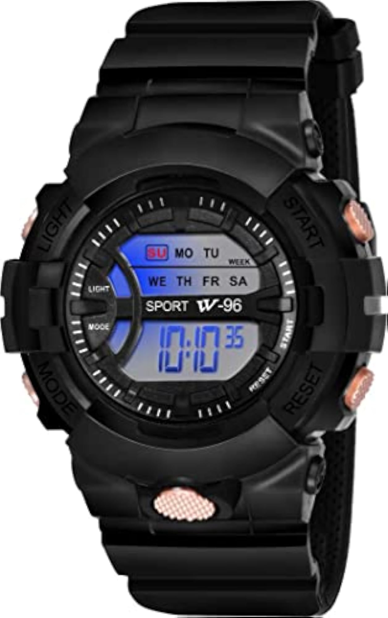 Kids' Black Multi-Color Light Digital Quartz Wrist Watch