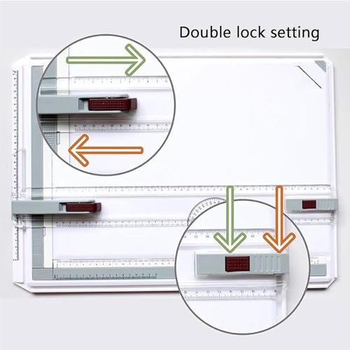 Tavolo da disegno regolabile con movimento parallelo, design ergonomico per comfort e precisione, ideale per arte tecnica e grafica architettonica, perfetto per artisti