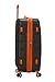 Rockland Melbourne Hardside Expandable Luggage with Spinner Wheels, Charcoal, Checked Large 28