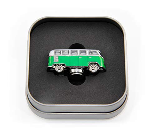 BRISA VW Collection - Volkswagen Refrigerator Office Pinboard Magnet T1 Bus 3D Mini Model (Classic Bus/Green) - Image 3