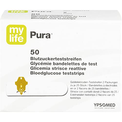 Mylife Pura Blutzucker Teststreifen pour contrôle précis de la glycémie, boîte de 50 bandelettes