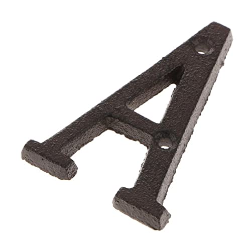 Wxqbjtam ドアプレート レターラベル アイアン DIY装飾 クリエイティブレター 壁飾り ホームデコレーション 多用途 簡単設置 修理対応 店舗 ガーデンに適用, A