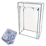 Gettimore Copertura per serra per pomodori, 100 x 50 x 150 cm, in PVC, impermeabile, resistente ai raggi UV, protezione per piante in caso di maltempo, telaio freddo per esterni, giardino