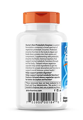 Doctor'S Best DRB-00184 Proteolytic Enzymes, Digestion thumb #1