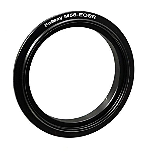Image of Fotasy 58mm Macro Reverse Adapter for Canon EOS RF Mount, Compatible With EOS R RP Ra R3 R5 R6 R7 R10 Mirrorless Camera, Fits Lens With 58mm Filter Diameter