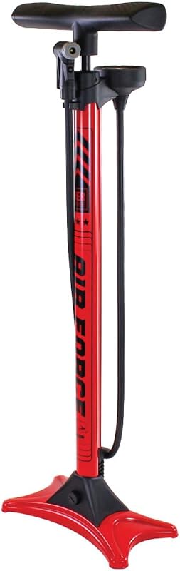 TIER3 FLOOR PUMP MTL RED