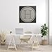 Stupell Industries Modern H Initial Circular Elevator Key Shape, Designed by Ziwei Li Canvas Wall Art, 30 x 30, Grey