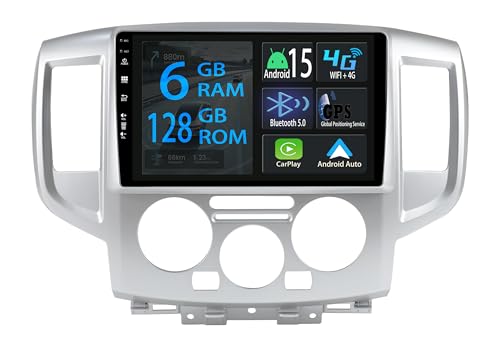 Autoradio Android 15 pour Nissan NV200 2014-2018 avec écran tactile 9 pouces