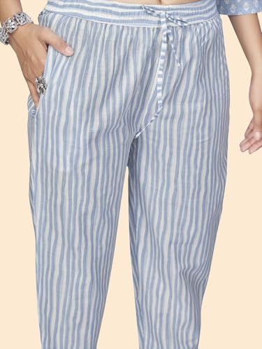 Image of Vbuyz Women's Printed & Hand Work Straight Cotton Blend Parrot Green Kurta,Pant with Dupatta | Kurta Set with Dupatta for Women | Suit Set | Ethnic Set | Printed Kurta Set | Salwar Set for Women