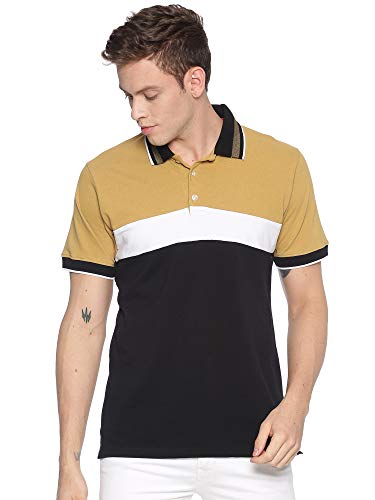 Image of ADRO Men's 100% Cotton Regular Fit Polo T-Shirt