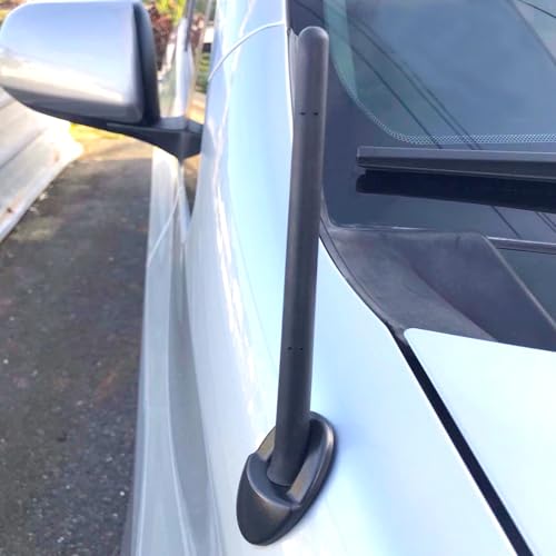 Image of BASIKER Short Antenna Fit for Toyota Tundra Tacoma FJ Cruiser 1995-2026 | 6 3 /4 Inch, Car Wash Proof, EPDM Rubber Antenna Replacement, Screw Included, Upgrade Pickup Truck Off-Road Radio Accessories