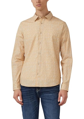 Camisa para hombre s.Oliver con microestampado y corte ajustado de gran confort