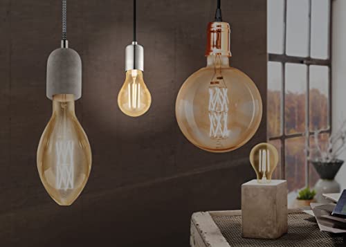 Eglo Dimmable E27 LED filament light bulb, golden vintage Edison lamp for retro lighting 4 watt (equivalent to 28 watt) - Image 3