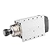 Spindle GDF46-18Z-4.5KW Flange Mounting Square Spindle Motor ER32 Chuck Air-Cooled Spindle for Woodworking CNC Engraving Machine Tools(4.5kw ER32 220V)