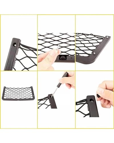 Filet de rangement pour coffre et siège auto élastique 32x17cm - 5