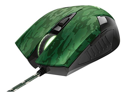Trust GXT 781 Rixa Mouse gaming e tappetino per mouse, Camo Verde - Mousepad - Immagine 8