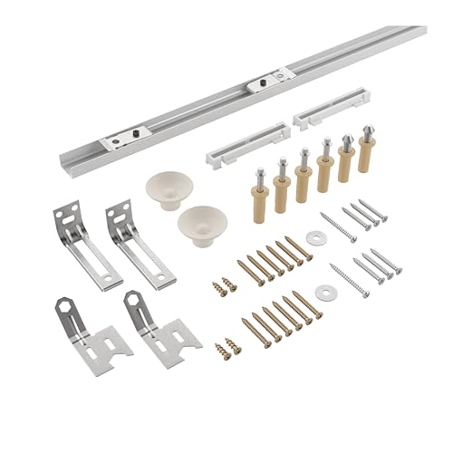 Image of Richelieu | Onward 60-inch Bi-Fold Sliding Double Door Hardware Kit, White