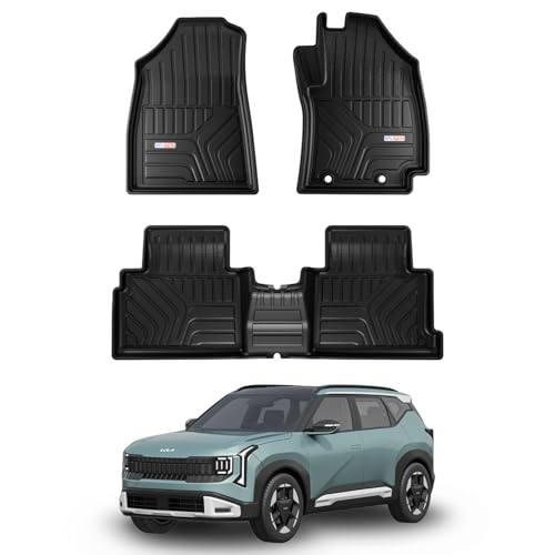 Image of 3D TPE Car Floor Mat for Seltos (2026) Custom Fit, Heavy Duty & Anti Slip car Foot mat | Waterproof & Dustproof & All Weather Protection | Easy-to-Clean seltos Floor mat