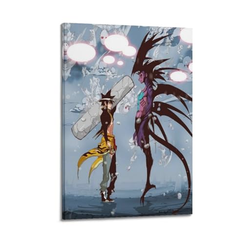 STFHRTFGGH Baalzebub - Póster artístico de anime, pintura decorativa, lienzo, póster de pared e imagen artística moderna para decoración de dormitorio familiar, 60 x 90 cm