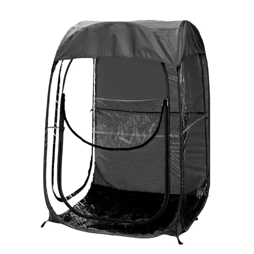 Sports Pod Pop Up Tent, Weather Pod 2 Person with Transparent Windows, Protection Cold Wind and Rain for Outdoor Sports, Camping, Fishing