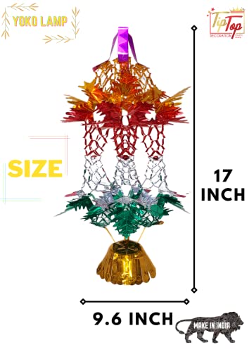 Image of Premium Folding Paper Hanging Lamps Chandeliers Garland for All Occasion (Yoko Lamp, 12 Pieces)