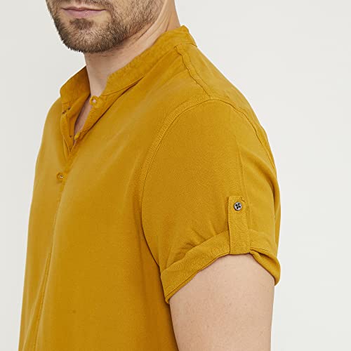 Image of Identiti Short Sleeves Solid Slim Fit 100% Viscose Casual Shirt /Kurta for Men