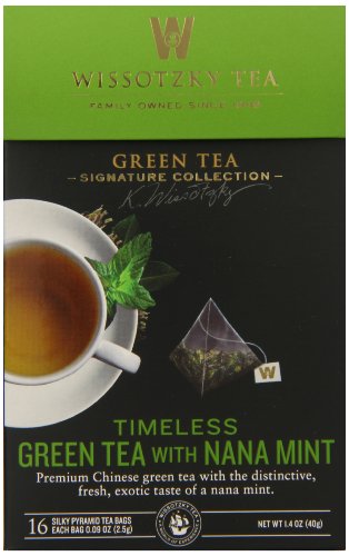 Wissotzky the Signature Collection Tea, Timeless Green Tea with Nana Mint, 16 Count (Pack of 6) Wissotzky the Signature Collection Tea, Timeless Green Tea with Nana Mint, 16 Count (Pack of 6)