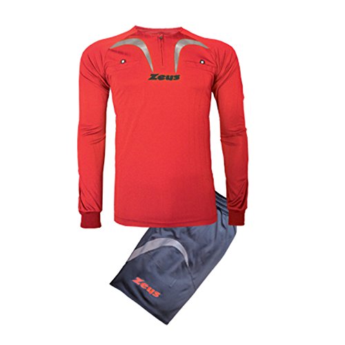 Zeus Arbitre Pro kit Homme tenue football sifflet cartons de sport