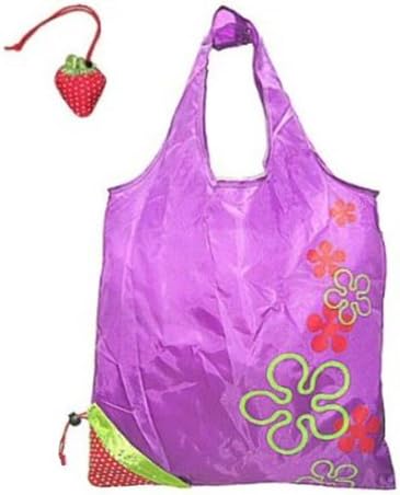Wrapables Reusable Shopping Tote Bag - Folded into a Strawberry (Set of 3) image 5