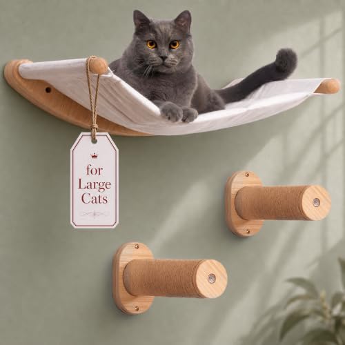 7 Ruby Road Cat Wall Hammock Set