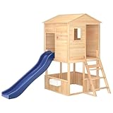 vidaXL Parque Infantil de Exterior Madera Maciza de Abeto, Parque Infantil de Madera