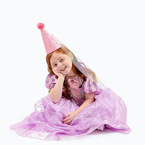 My Little J Fairy Party Hat For Little Girl Child Birthday Event Party Supplies, Princess Kids Girls Cone Hat (Pink) #TOP3