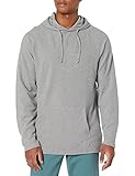 Amazon Essentials Men's Pullover Hoodie, Long-Sleeve Slub Thermal, Grey Heather, X-Large Tall (Previously GoodThreads)