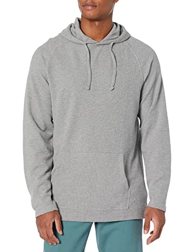 Amazon Essentials Men's Pullover Hoodie, Long-Sleeve Slub Thermal, Grey Heather, 3X-Large Tall (Previously GoodThreads)