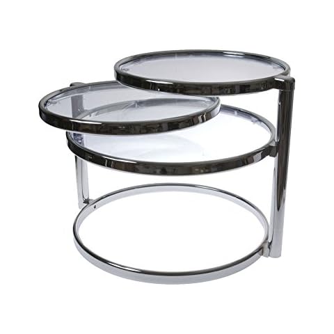 Mesa Doble Swivel de Acero Cromado de Leitmotiv Cover