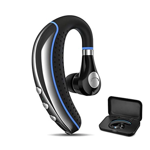 FIMITECH Bluetooth Headset, Wireless Earpiece V5.0 Bluetooth Earpiece Ultralight Hands Free for Business/Office/Driving/Sporting