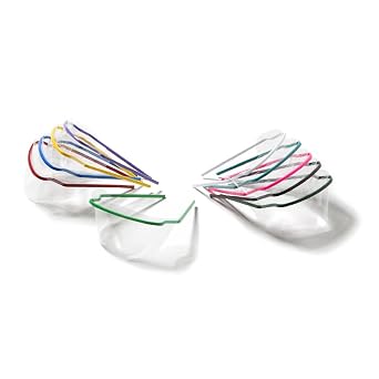 HALYARD SAFEVIEW Eyewear Assembled Glasses, Lightweight, Assorted Colors, SV50A Case of 50