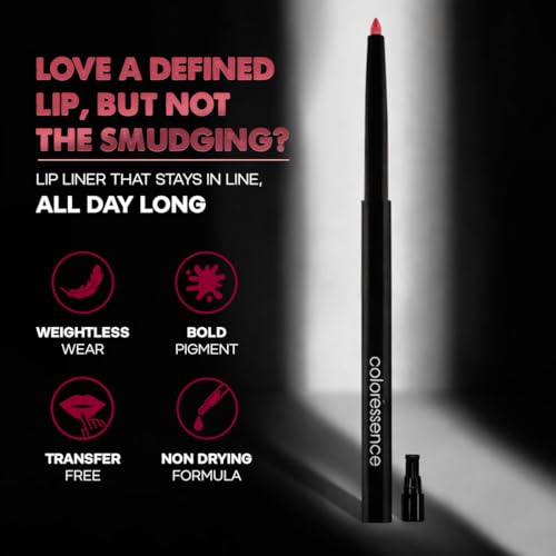 Image of Coloressence Pout Perfect Matte Lip Liner Combo Set of 2 Shades (Brown, Maroon) | Long Lasting | Lightweight | Highly Pigmented | Non-Drying Formula | Waterproof